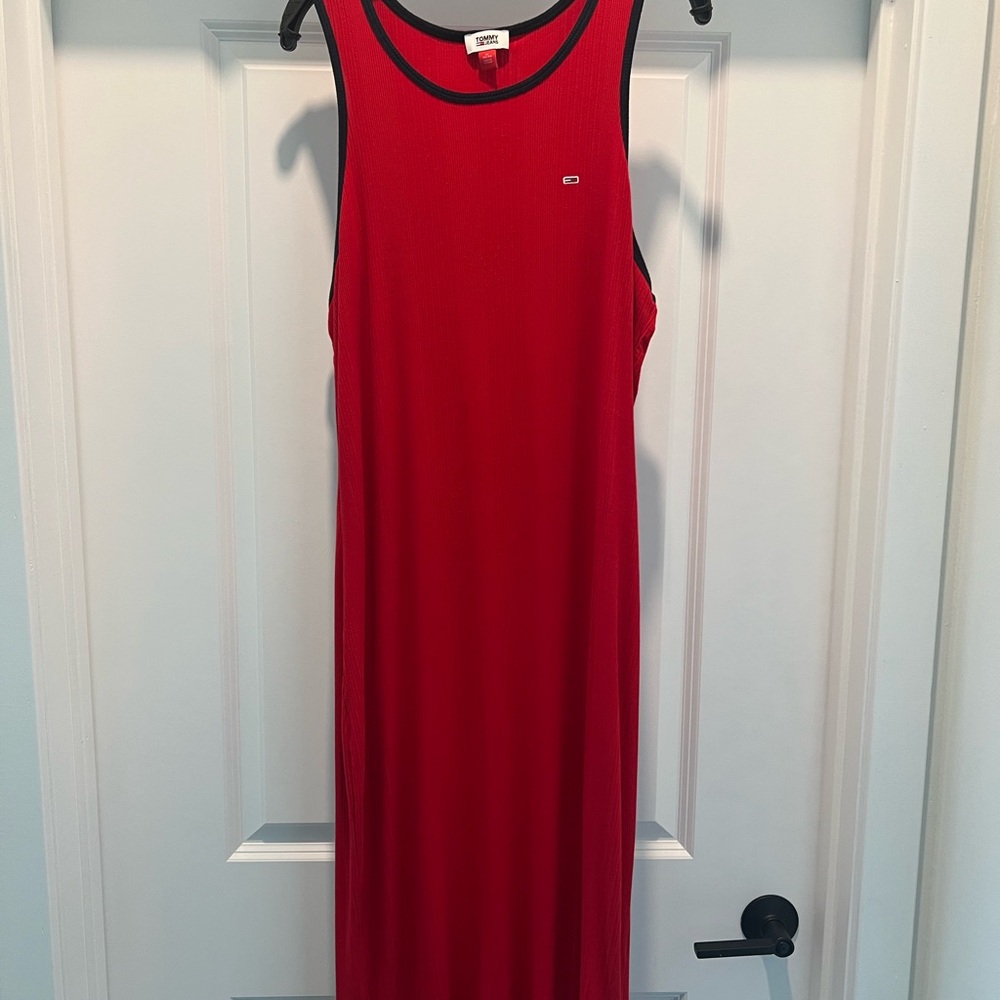 Tommy Hilfiger Red Midi Dress - Picture 3 of 9